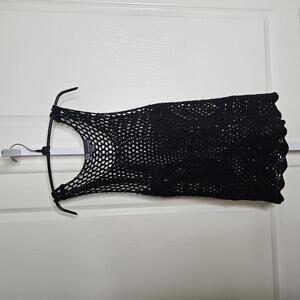 Chelsea & Theodore Women's Crochet Tank Top - XS Black